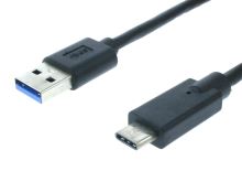 PC kabel USB-A 3,0 / USB-C 0,25m